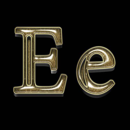 Metal alphabet symbol for web or writingの写真素材