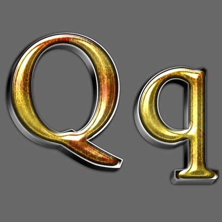 Metal alphabet symbol for web or writingの写真素材