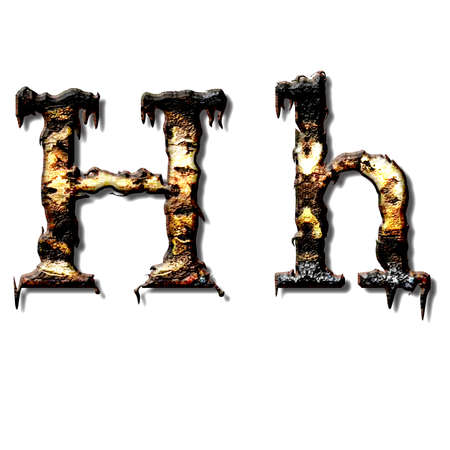 Metal alphabet for web or letterの写真素材