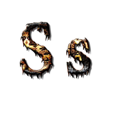 Metal alphabet for web or letterの写真素材