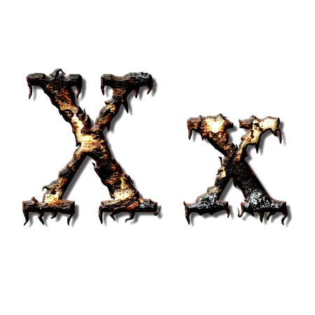 Metal alphabet for web or letterの写真素材