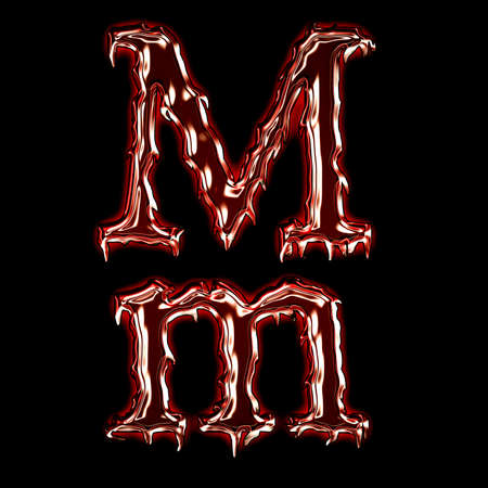 Metal alphabet for web or letterの写真素材