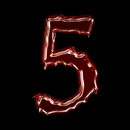 Metal number for web or letterの写真素材