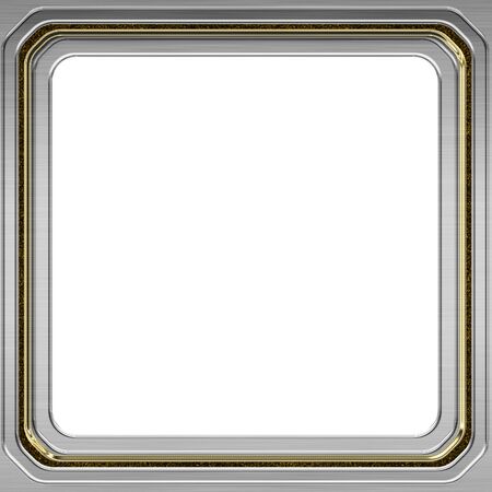 silver frame for web or desktopの写真素材
