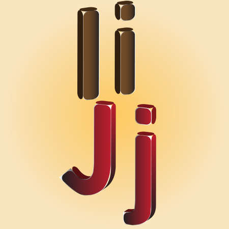 funny 3D font design alphabet in vectorのイラスト素材