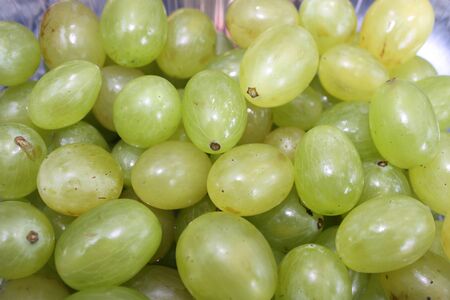 green grape closeupの写真素材