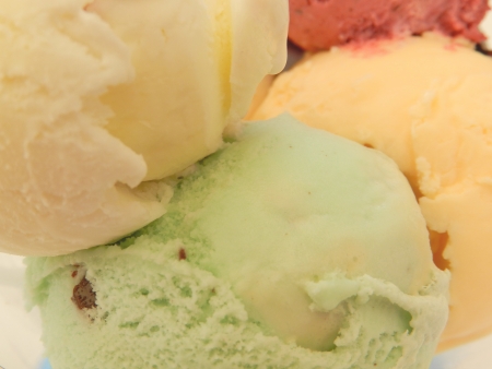 Close up of ice creamの写真素材