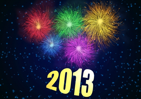 Happy New Year 2013 background illustrationのイラスト素材
