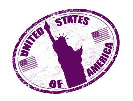 United states of America stampの写真素材
