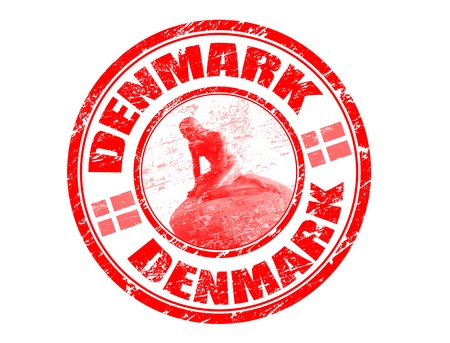 Denmark stampの写真素材