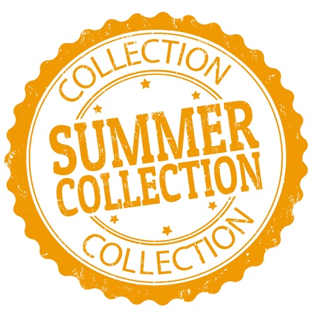 Summer collection grunge rubber stamp, vector illustrationのイラスト素材
