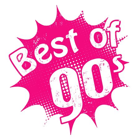 Grunge rubber stamp with the text Best of 90's inside, vector illustrationのイラスト素材