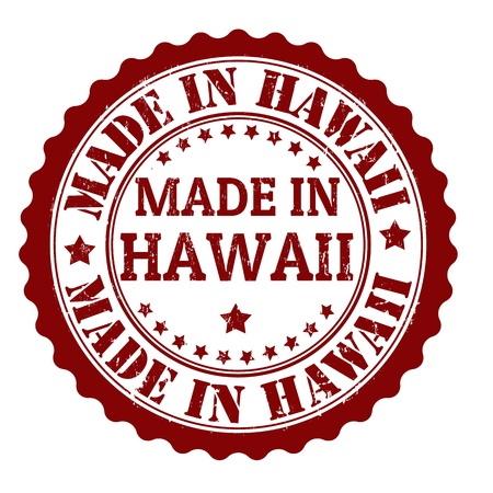 Made in Hawaii grunge rubber stamp, vector illustrationのイラスト素材