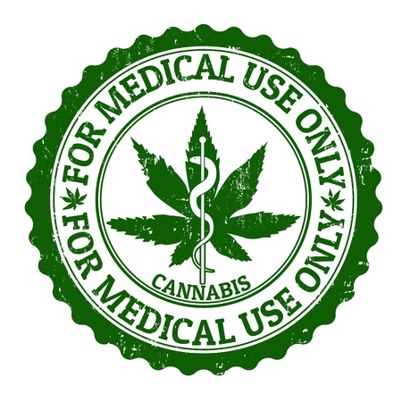 Medical marijuana grunge rubber stamp, vector illustrationのイラスト素材