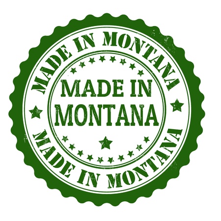 Made in Montana grunge rubber stamp, vector illustrationのイラスト素材