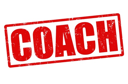 Coach grunge rubber stamps on white, vector illustrationのイラスト素材