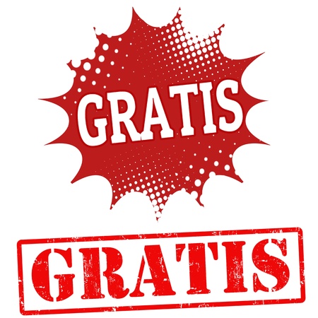 Gratis grunge rubber stamps on white, vector illustrationのイラスト素材