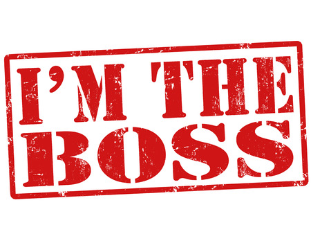 I am the boss stampのイラスト素材