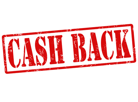 Cash back grunge rubber stamp on white, vector illustrationのイラスト素材