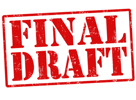 Final draft grunge rubber stamp on white, vector illustration Final draft grunge rubber stamp on white, vector illustration