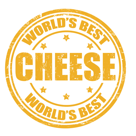 Grunge rubber stamp with the word Cheese written inside the stampのイラスト素材