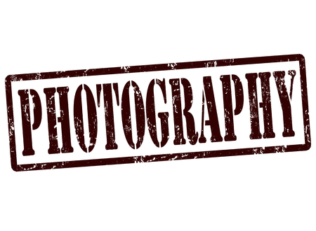 Grunge rubber stamp with text Photography, vector illustrationのイラスト素材