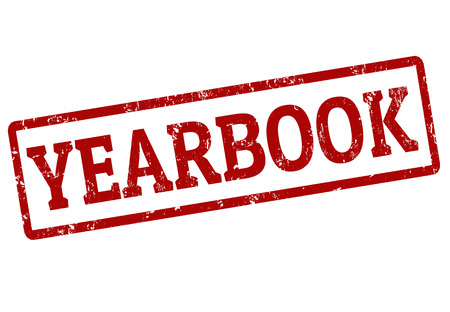 Yearbook grunge rubber stamp on white, vector illustrationのイラスト素材