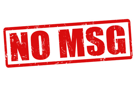 No MSG grunge rubber stamp on white, vector illustrationのイラスト素材