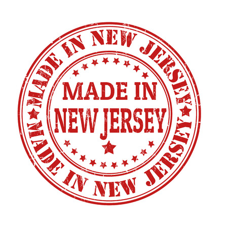Made in New Jeresey grunge rubber stamp, vector illustrationのイラスト素材