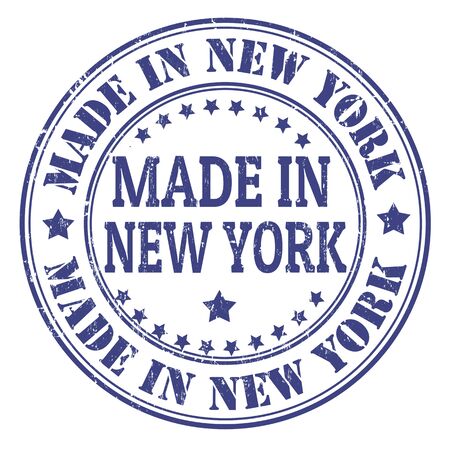 Made in New York grunge rubber stamp, vector illustrationのイラスト素材