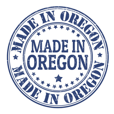 Made in Oregon grunge rubber stamp, vector illustrationのイラスト素材