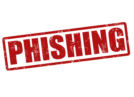 Phishing grunge rubber stamp on white, vector illustrationのイラスト素材