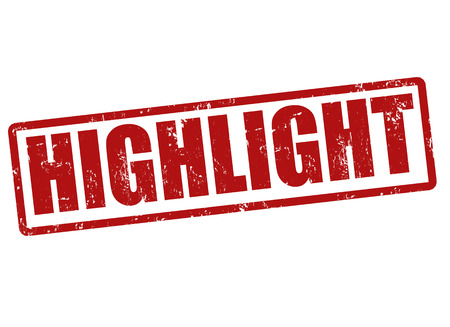 Highlight grunge rubber stamp on white, vector illustrationのイラスト素材