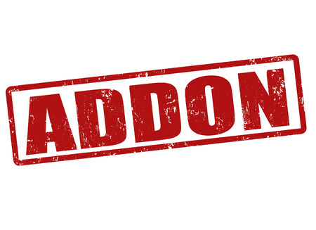 Addon grunge rubber stamp on white, vector illustrationのイラスト素材