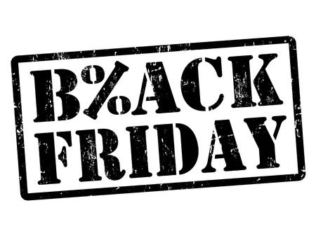 Black friday grunge rubber stamp on white, vector illustrationのイラスト素材