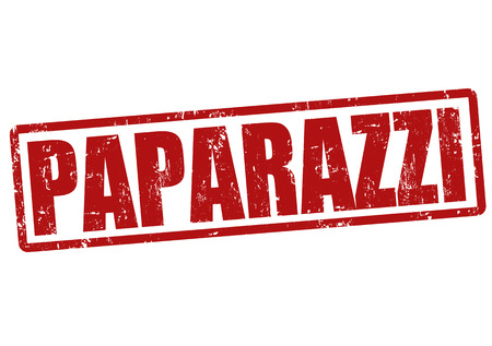 Paparazzi grunge rubber stamp on white, vector illustrationのイラスト素材