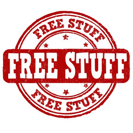 Free stuff grunge rubber stamp on white background, vector illustrationのイラスト素材