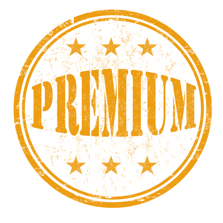 Premium grunge rubber stamp on white background , vector illustrationのイラスト素材