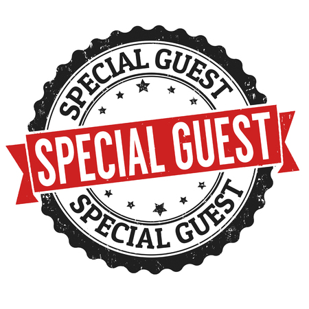 Special guest sign or stamp on white background, vector illustrationのイラスト素材