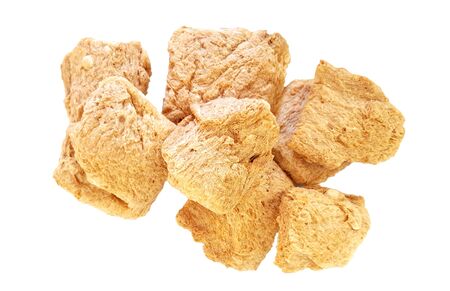 Soy meat on white backgroundの写真素材