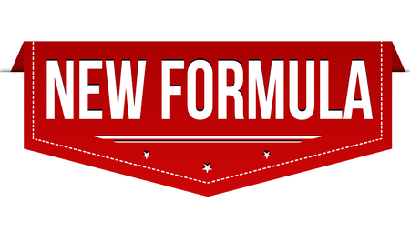 New formula banner design on white background, vector illustrationのイラスト素材