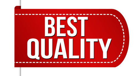 Best quality banner design on white background, vector illustrationのイラスト素材