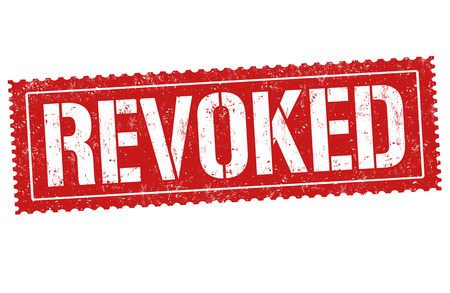 Revoked sign or stamp on white background, vector illustrationのイラスト素材
