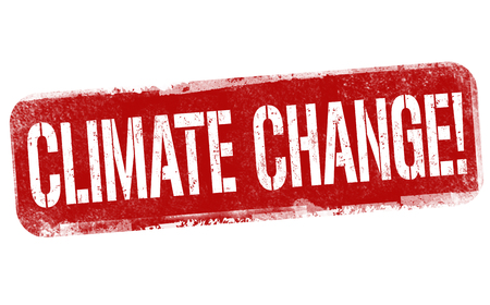 Climate change sign or stamp on white background, vector illustrationのイラスト素材