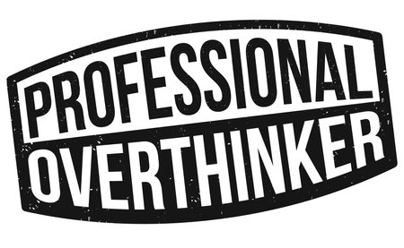 Professional overthinker grunge rubber stamp on white background, vector illustrationのイラスト素材