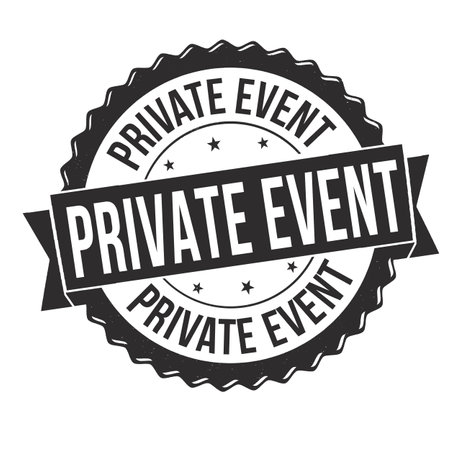 Private event grunge rubber stamp on white background, vector illustrationのイラスト素材