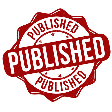 Published grunge rubber stamp on white background, vector illustrationのイラスト素材