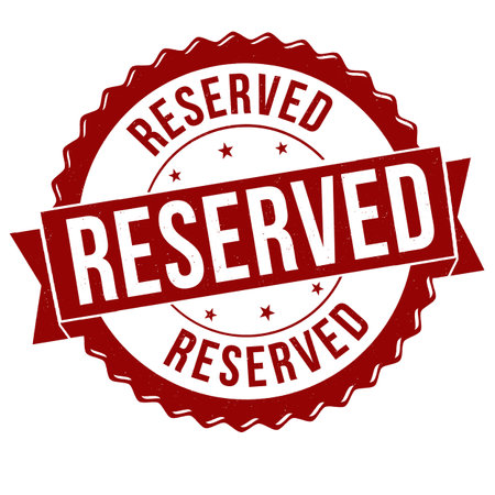 Reserved grunge rubber stamp on white background, vector illustrationのイラスト素材