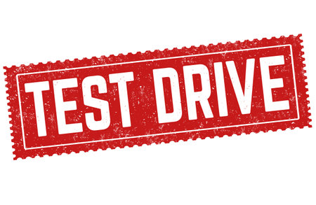 Test drive grunge rubber stamp on white background, vector illustrationのイラスト素材