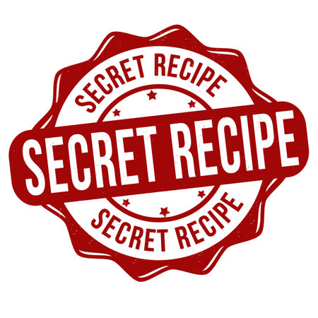 Secret recipe grunge rubber stamp on white background, vector illustrationのイラスト素材